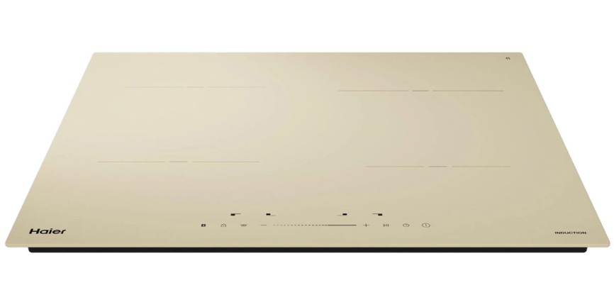 Электрическая варочная панель Haier HHY-Y64TVTC 59 см, 4 конфорки стеклокерамика, бежевый фото 3