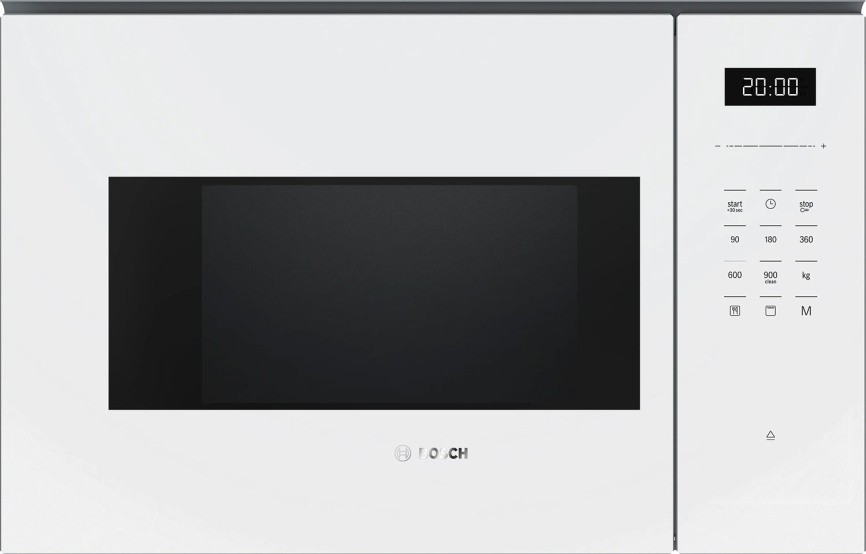 Встраиваемая микроволновая печь СВЧ Bosch BEL554MW2 25л, белый фото 1