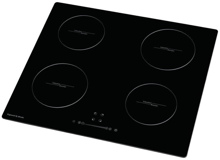 Электрическая варочная панель Zigmund & Shtain CI 35.6 B 59 см, 4 конфорки стеклокерамика, черный фото 3