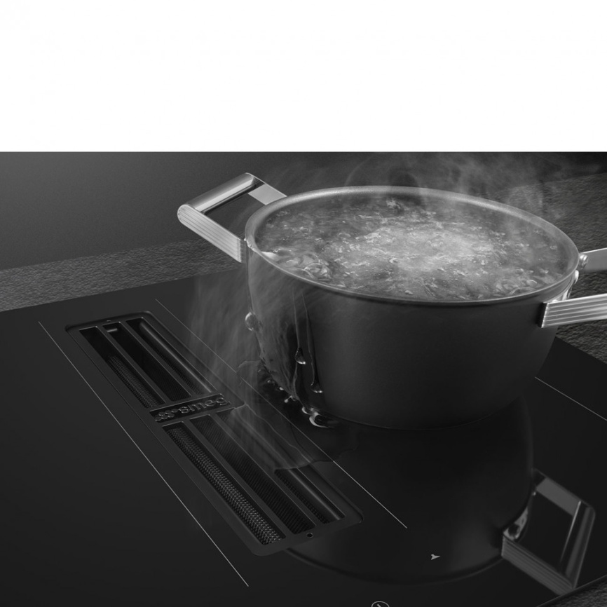 Варочная поверхность со встроенной вытяжкой Smeg SMEG HOBD472D2 фото 5