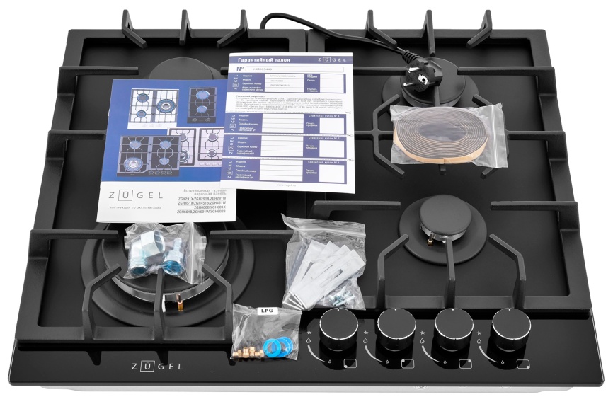Газовая варочная панель Zugel ZGH602B фото 6