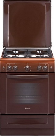 Газовая плита Gefest 6100-02 0010 60 см, 52 л, 4 конфорки, коричневый фото 1