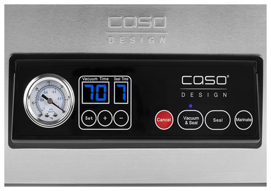 Вакуумный упаковщик Caso VacuChef 70, дисплей, производительность 70 л/мин фото 4