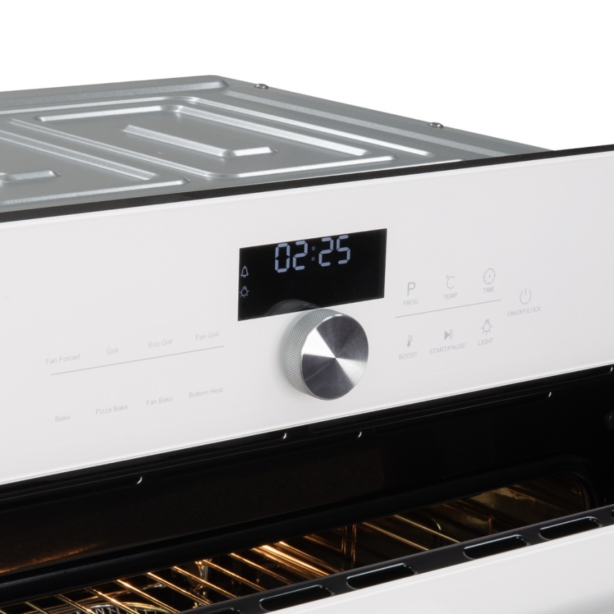 Электрический духовой шкаф Zigmund & Shtain E 168 W 59 см, 73 л гриль конвекция, белый фото 6