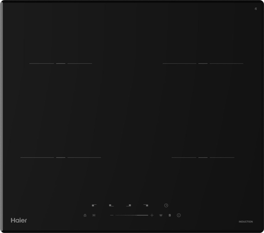 Электрическая варочная панель Haier HHX-Y64TVVB 59 см, 4 конфорки стеклокерамика, черный фото 1