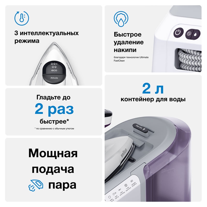 Гладильная система Braun CareStyle 7 IS7266VI (0128805003), 2700 Вт фото 7