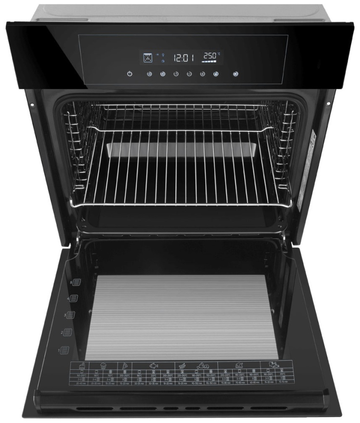 Электрический духовой шкаф Maunfeld AEOD60103B2 59 см, 60 л, гриль и конвекция, черный фото 2