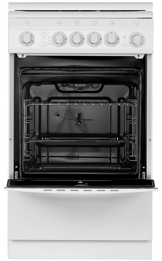 Газовая плита De luxe 506040.11 г 50 см, 54 л, 4 конфорки, белый фото 7