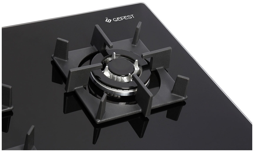 Газовая варочная панель Gefest ПВГ 2341 К33 80 см, 5 конфорок электроподжиг газконтроль, черный фото 4