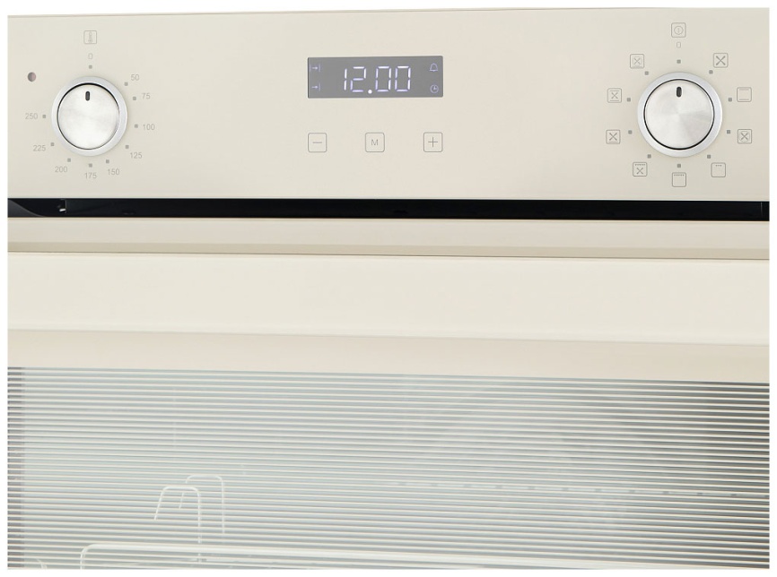 Электрический духовой шкаф Maunfeld EOEM.769 BG 59 см, 76 л гриль конвекция, слоновая кость фото 5