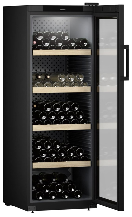 Винный шкаф Liebherr WPbl 5001-20 001, с замком, инверторный компрессор, черный фото 2