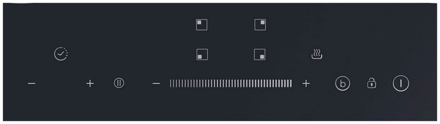 Электрическая варочная панель Candy CIS642SCTT 59 см, 4 конфорки стеклокерамика электроподжиг, черный фото 2