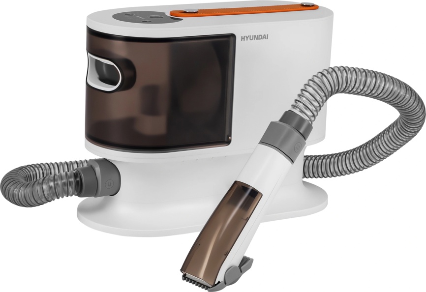 Пылесос Hyundai HYV-PETPRO1, 600 Вт, белый/коричневый фото 1