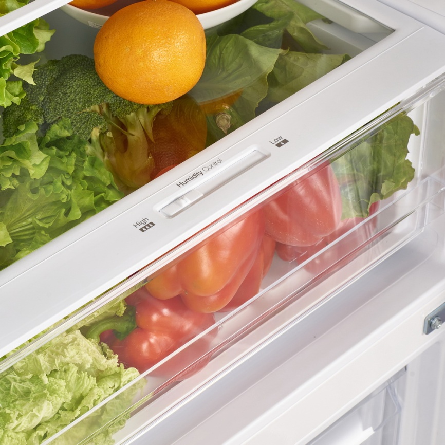 Двухкамерный холодильник Maunfeld MFF185NFSB10 Inverter No frost, черный фото 7