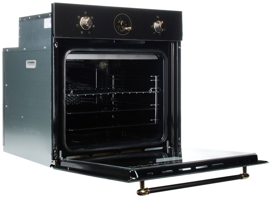 Электрический духовой шкаф De luxe 6006.05эшв-151 59 см, 64 л, гриль и конвекция, черный фото 4
