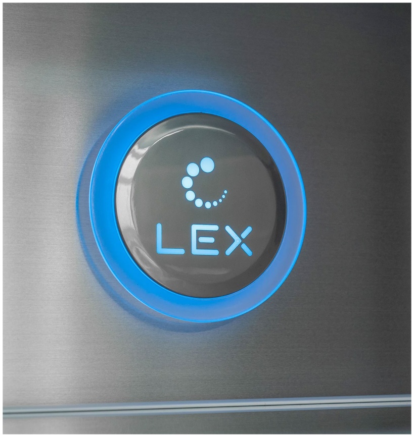 Многокамерный холодильник LEX LCD505BlGID No frost, черный фото 8