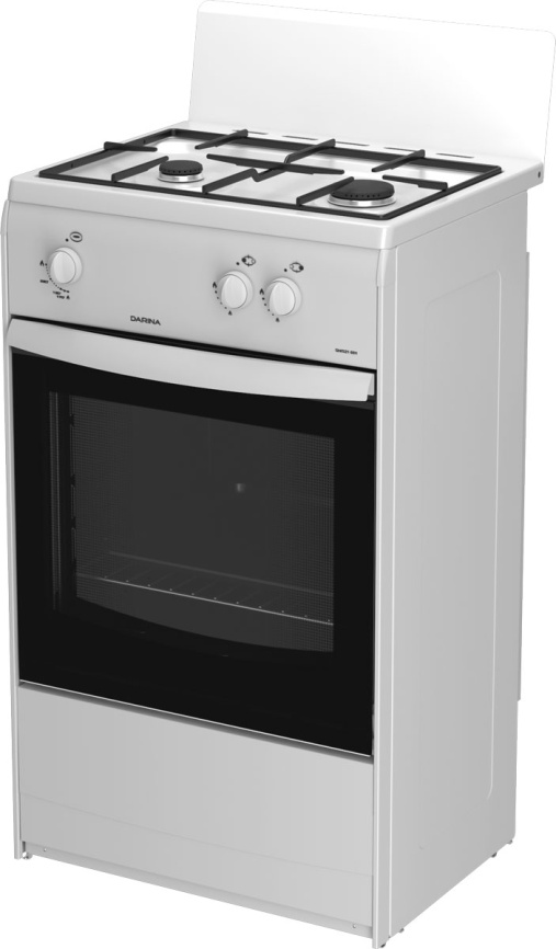 Газовая плита Darina 1 AS GM 521 001 W 50 см, 45 л, 2 конфорки, белый фото 3
