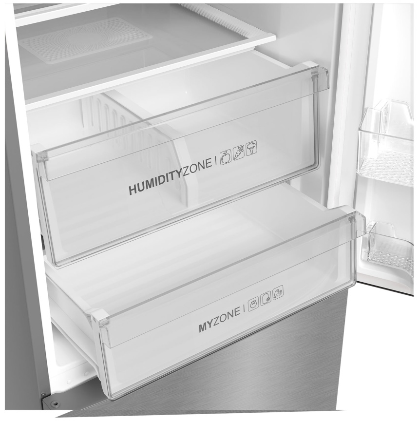 Двухкамерный холодильник Haier C4F637CXRGU1 No frost, серебристый фото 5