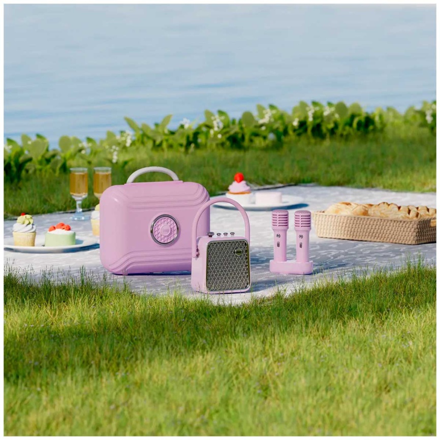 Портативная колонка с двумя микрофонами Divoom Songbird-SE, лавандовый фото 11