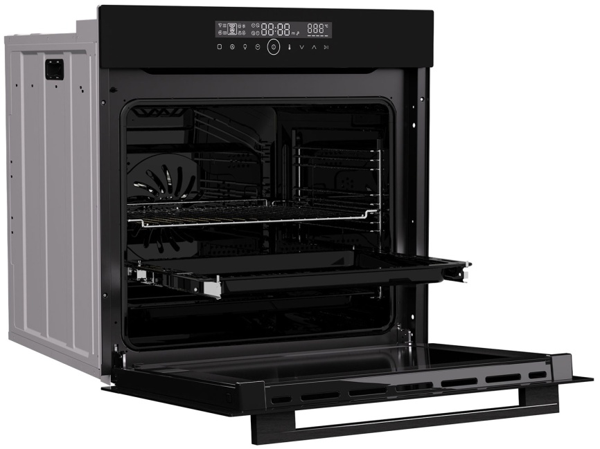 Электрический духовой шкаф Candy COXT12LATBB 59 см, 78 л, гриль и конвекция, черный фото 4