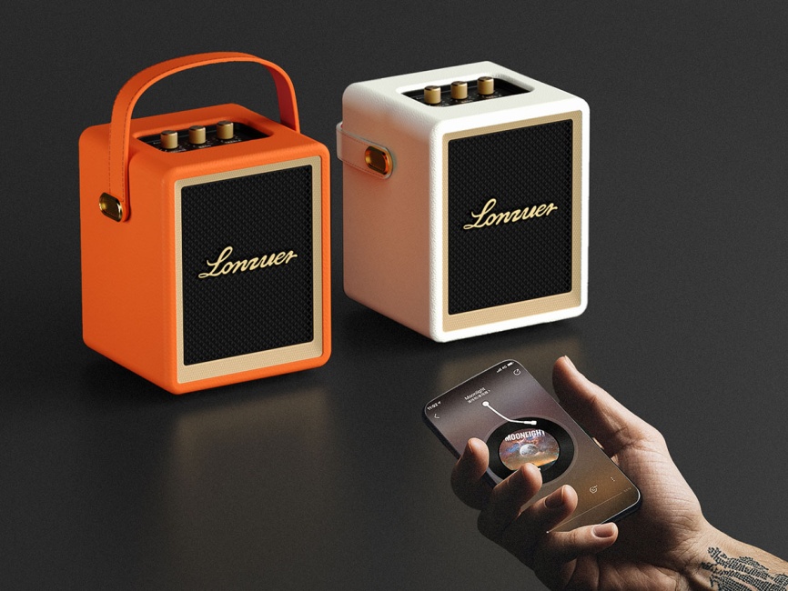 Портативная колонка Lonzuer Action, оранжевый фото 5