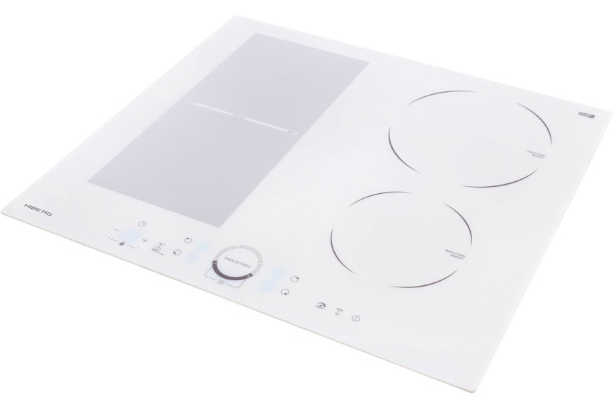 Электрическая варочная панель Hiberg i-MS 6049 W 59 см, 4 конфорки стеклокерамика, белый фото 3