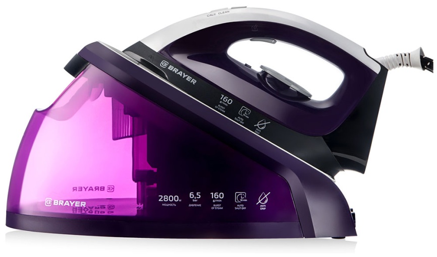 Паровая станция Brayer BR4152 фиолетовый фото 2