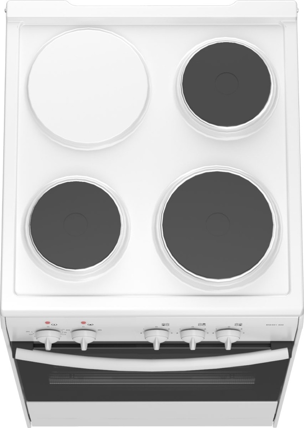 Электроплита Darina S EM 331 404 W 50 см, 3 конфорки, белый фото 4