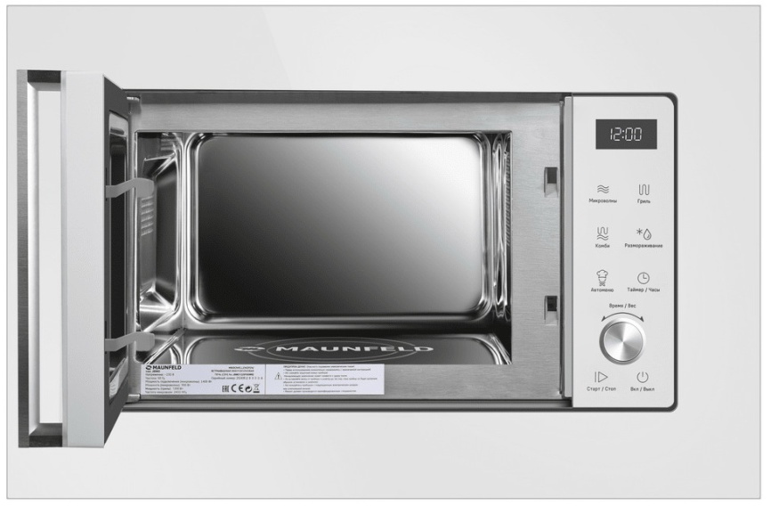 Встраиваемая микроволновая печь СВЧ Maunfeld JBMO1225FSGW02 фото 2