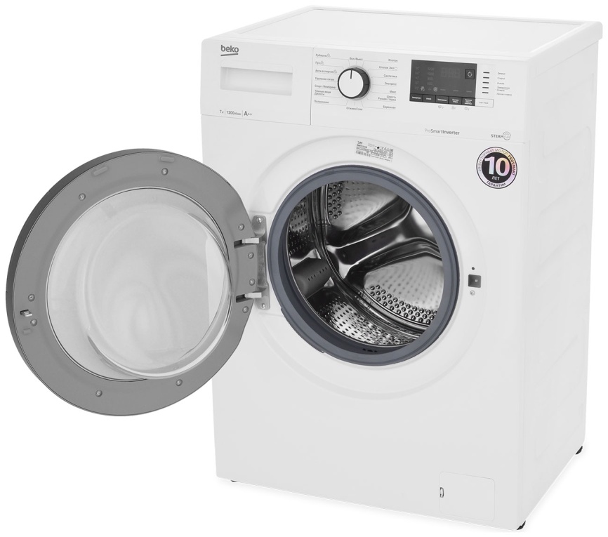 Стиральная машина Beko WSRE7612XAWI 7 кг, белый фото 3