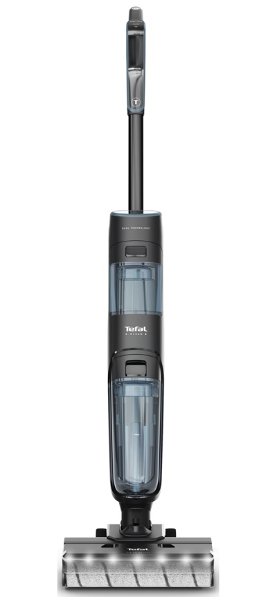 Беспроводной моющий пылесос Tefal Пылесос вертикальный беспроводной моющий Tefal X-Clean 5 GF5555F0, черный фото 2