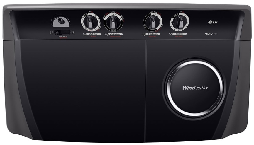 Активаторная стиральная машина LG P861RONT 7 кг, графит фото 7