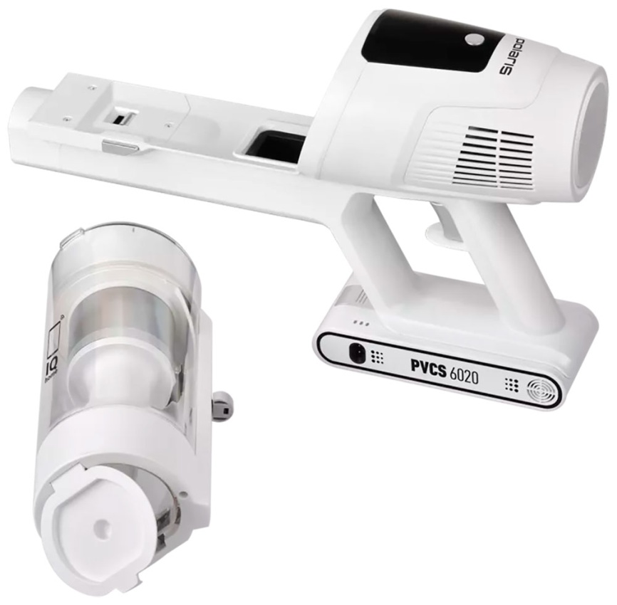 Пылесос вертикальный Polaris PVCS 6020 Cyclonic Way PRO WIFI IQ Home белый фото 4