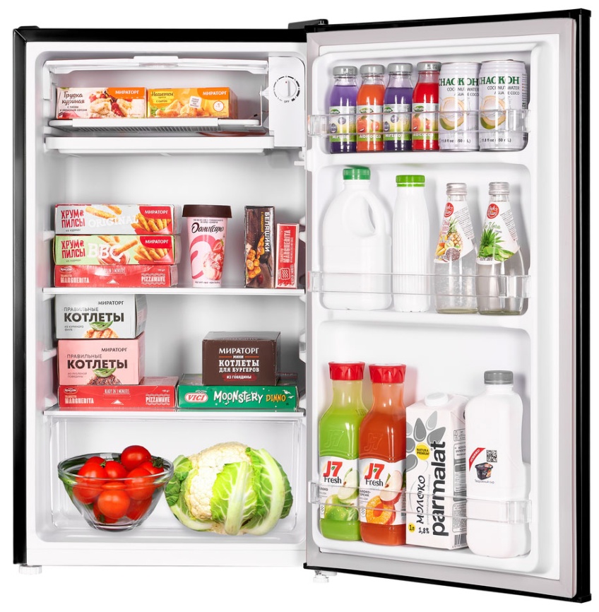 Однокамерный холодильник Maunfeld MFF83RB, черный фото 3