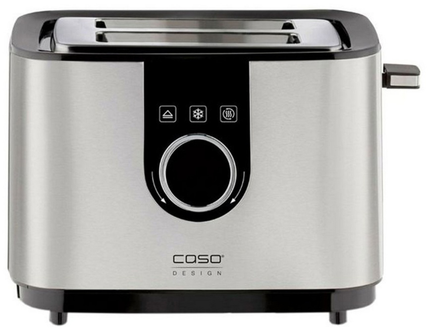 Тостер Caso Selection T2, режим подогрева и размораживания, нержавеющая сталь фото 1