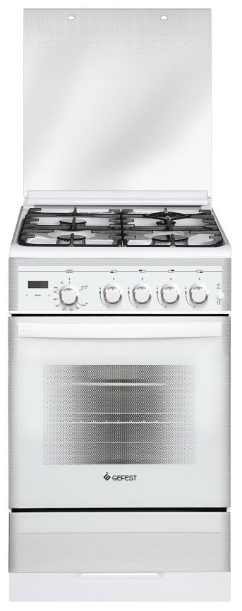 Газовая плита Gefest ПГ 5300-03 0040 50 см, 52 л, 4 конфорки, белый фото 1