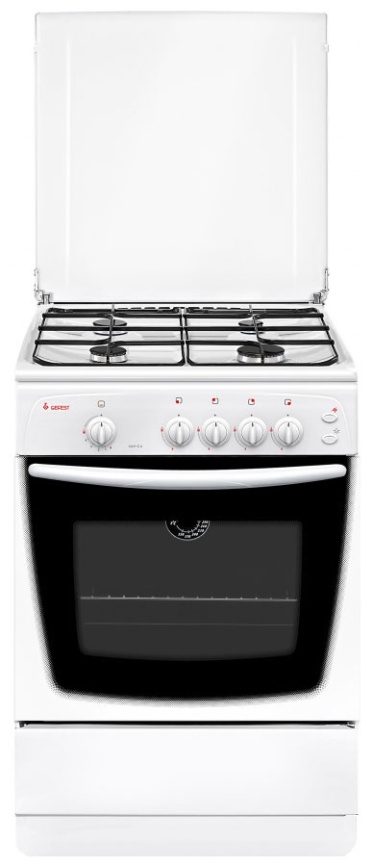 Газовая плита Gefest ПГ 1200-С6 К33 60 см, 63 л, 4 конфорки, белый фото 1