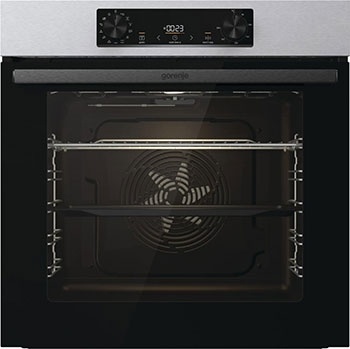 Электрический духовой шкаф Gorenje BOSB6737E06X 59 см, 77 л, гриль и конвекция, черный фото 1