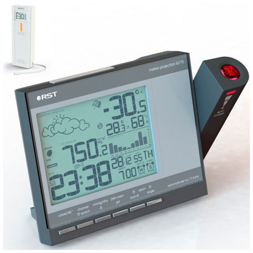  Часы-метеостанция RST meteo projection Q775 RST- RST32775 графит фото 3