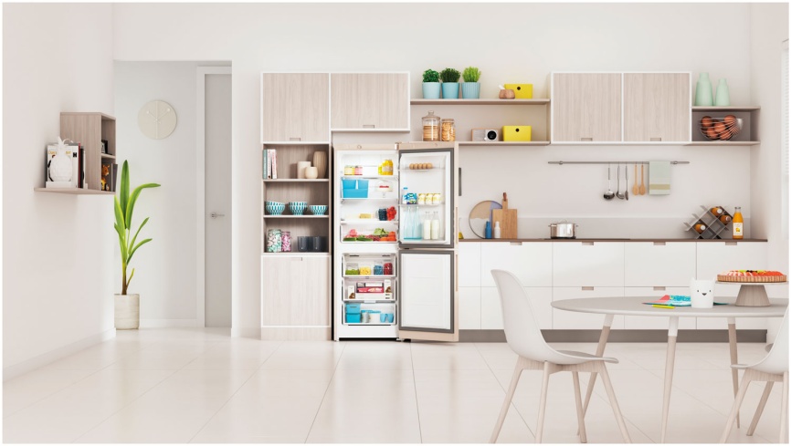 Двухкамерный холодильник Indesit ITR 4160 E No frost, бежевый фото 10