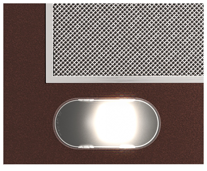 Вытяжка Elikor Вытяжка кухонная Elikor Эпсилон 60 225 Вт 120 мм, медь золотой кант фото 2