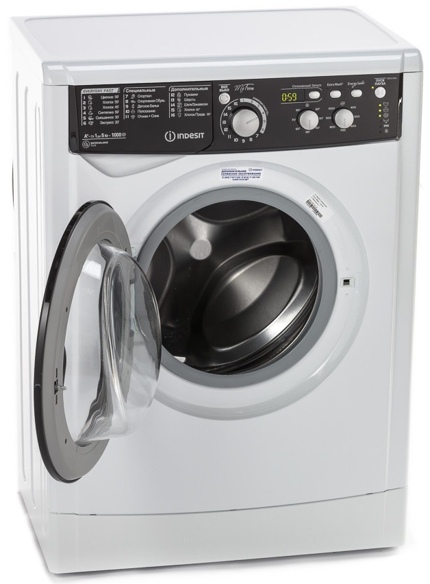 Стиральная машина Indesit EWSD 51031 BK CIS 5 кг, белый фото 3