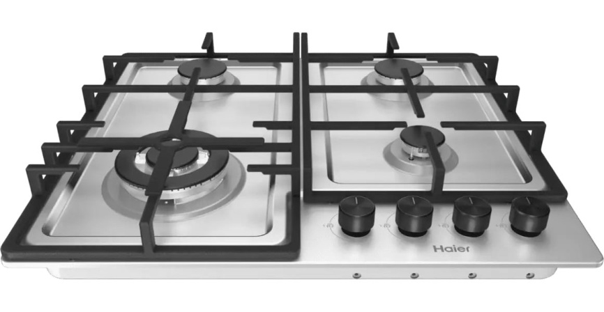Газовая варочная панель Haier Газовая варочная панель Haier HHQ-M64CTX 4 конфорки газ-контроль, нержавеющая сталь фото 3