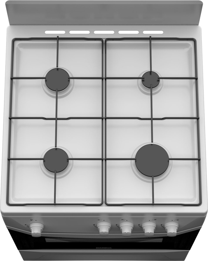 Газовая плита Darina C 1001 W 60 см, 50 л, 4 конфорки, белый фото 5