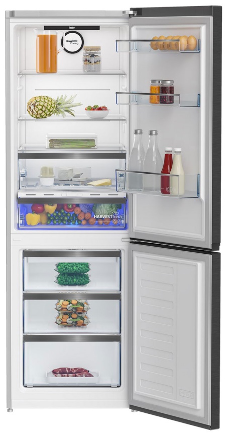 Двухкамерный холодильник Beko B5RCNK363ZXBR No frost, темно-серый фото 2