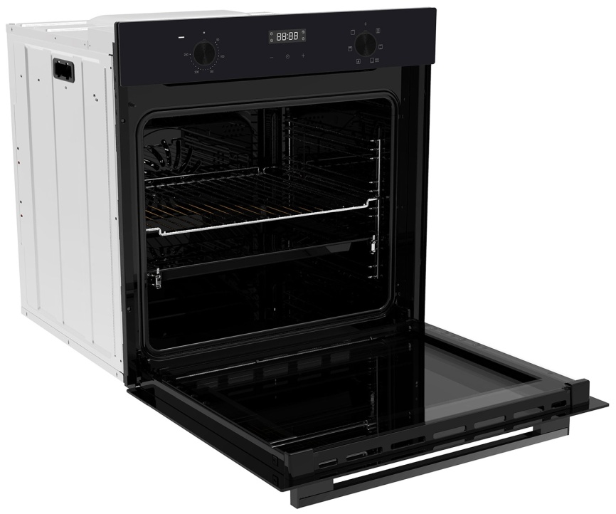 Электрический духовой шкаф Candy COXK06LNBB 59 см, 78 л, гриль и конвекция, черный фото 6