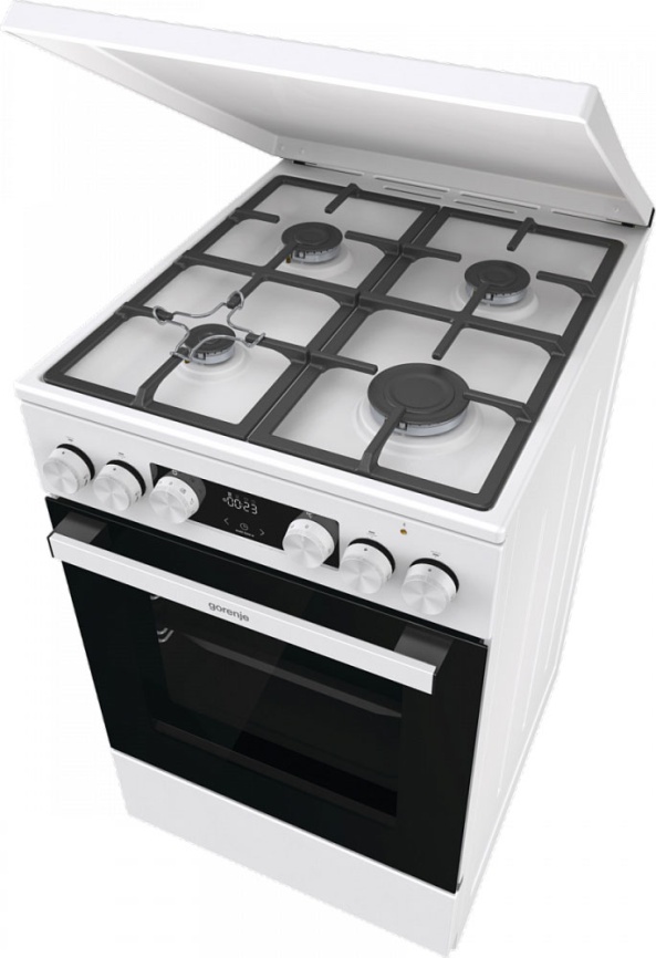 Комбинированная плита Gorenje GK5C42WF-B 4 конфорки, белый фото 5
