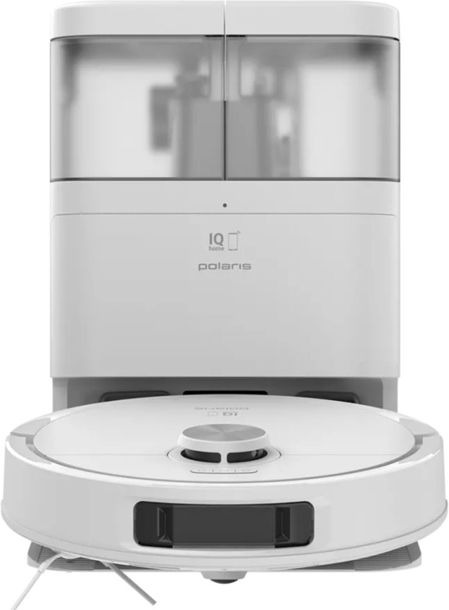 Робот-пылесос со станцией самоочистки Polaris PVCRAC 7290 WIFI IQ Home, белый фото 2