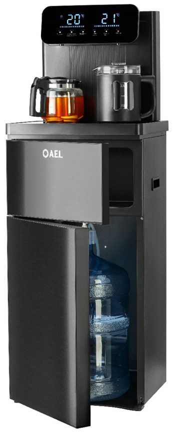 Кулер с чайным столиком AEL Тиабар LD-AEL-80a black фото 3