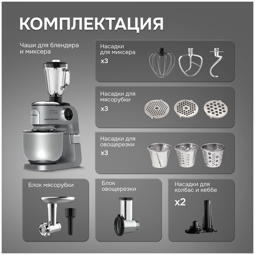 Кухонный комбайн Zigmund & Shtain ZKM-1100 фото 10